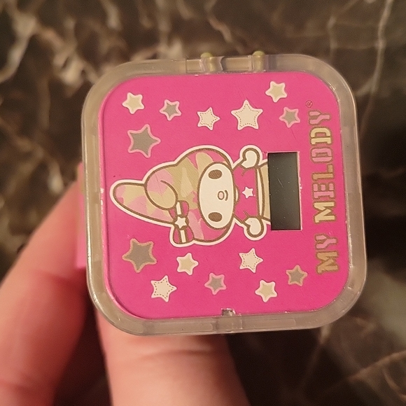 Sanrio MY MELODY Pink Camouflage TOY WATCH McDonalds Happy Meal Toy 2008 no time - Picture 1 of 5